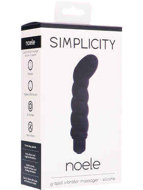 Simplicity: Noele, G-Spot Vibrator Massager, svart