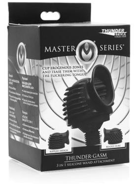 XR Master Series: Thunder-Gasm, 3 in 1 Silicone Wand Attachment