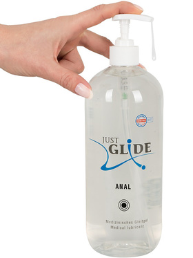 Just Glide Anal: Vattenbaserat Glidmedel, 1000 ml