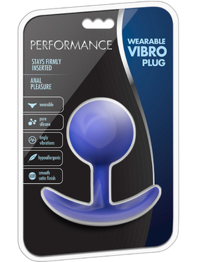 Blush: Performance Wearable Vibro Plug, blå