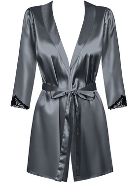 Obsessive: Satinia, Robe & Thong, grå
