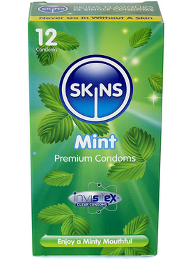 Skins Flavoured: Mint, Kondomer, 12-pack