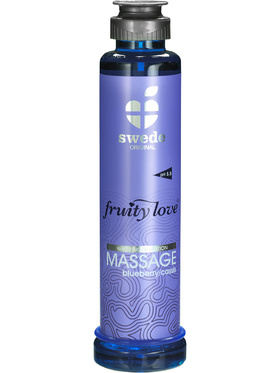 Swede Fruity Love: Värmande Massageolja Blåbär/Svartvinbär, 200 ml