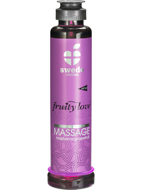 Swede Fruity Love: Värmande Massageolja Hallon/Grapefrukt, 200 ml