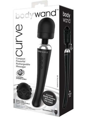 Bodywand: Curve, Compact Powerful Rechargeable Massager, svart