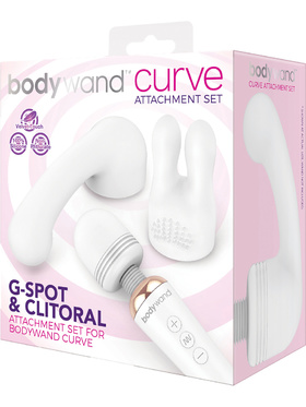 Bodywand: Curve Attachment Set, G-Spot & Clitoral, vit