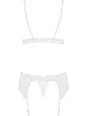 Obsessive: 810-SEG-2, Padded Bra, Garter Belt, Thong, vit