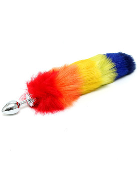 Rimba: Buttplug Small with Rainbow Tail