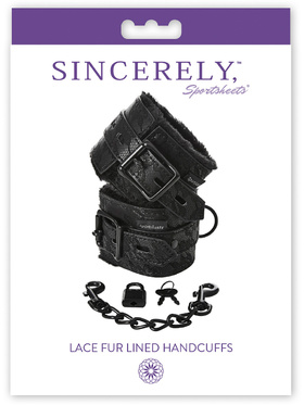 Sportsheets: Sincerely, Lace Fur Lined Handcuffs