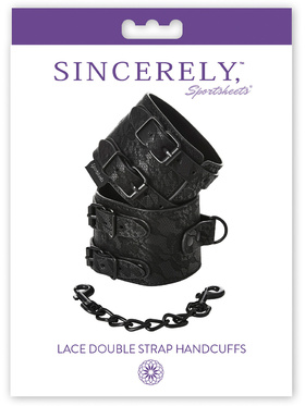 Sportsheets: Sincerely, Lace Double Strap Handcuffs