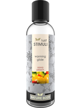 Nature Body: Lust Stimuli, Warming Glide, Opoa Peach, 100 ml