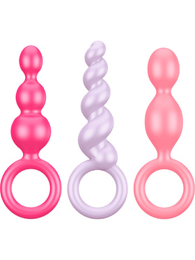 Satisfyer: Booty Call Plugs, flerfärgad