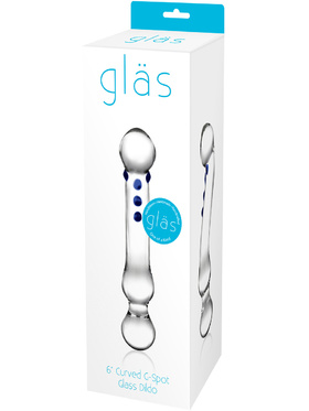 Gläs: Curved G-spot Glass Dildo
