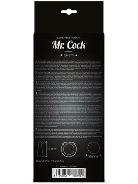 Mr. Cock: The Cone 26 cm, X-treme Line, svart