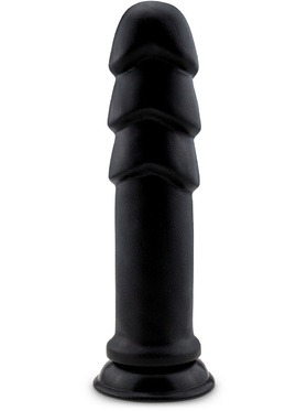 Mr. Cock: The Ribbed Cock 28 cm, X-treme Line, svart