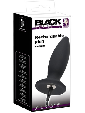 Black Velvets: Rechargeable Plug, Medium