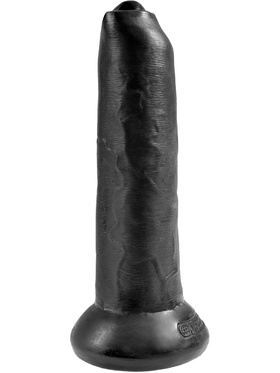 King Cock: Uncut Cock Dildo, 23 cm, svart