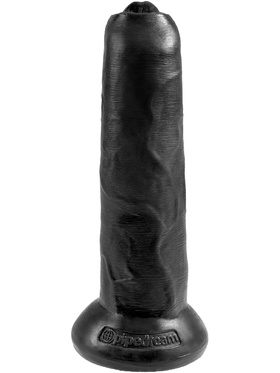 King Cock: Uncut Cock Dildo, 23 cm, svart