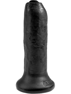 Pipedream: King Cock, Uncut Cock, 6 tum, svart