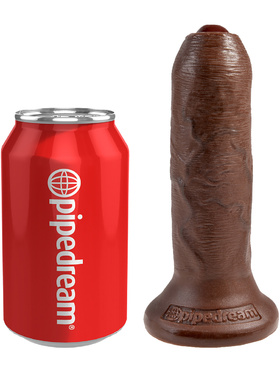 Pipedream: King Cock, Uncut Cock, 6 tum, brun