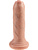 King Cock: Uncut Cock Dildo, 18 cm, ljus