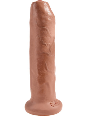 King Cock: Uncut Cock Dildo, 21 cm, ljusbrun