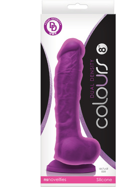 NSNovelties: Colours Dual Density Dildo, 24 cm, lila