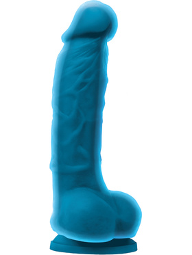 NSNovelties: Colours Dual Density Dildo, 18 cm, blå