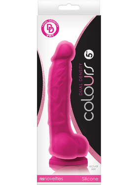 NSNovelties: Colours Dual Density Dildo, 18 cm, rosa