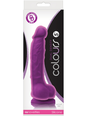 NSNovelties: Colours Dual Density Dildo, 18 cm, lila