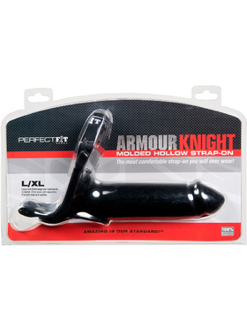 Perfect Fit: Armour Knight, Hollow Strap-on, L/XL, svart