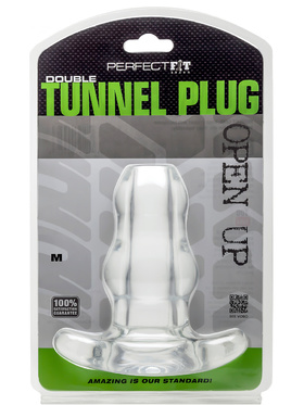 Perfect Fit: Double Tunnel Plug, Medium, transparent