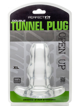 Perfect Fit: Double Tunnel Plug, XL, transparent