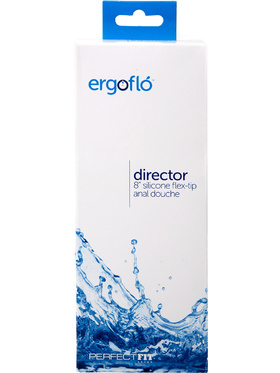 Perfect Fit: Ergoflo, Director Anal Douche, 20 cm Silicone Flex-Tip