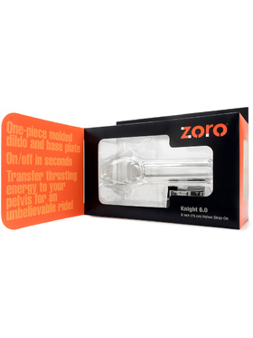 Perfect Fit: Zoro Knight, 6 inch Hollow Strap-on, transparent