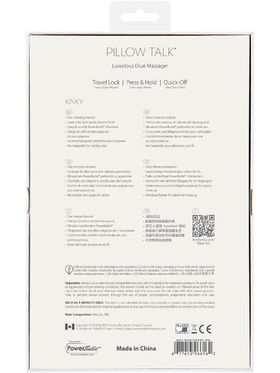 Pillow Talk: Kinky, Luxurious Dual Massager