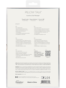 Pillow Talk: Kinky, Luxurious Dual Massager
