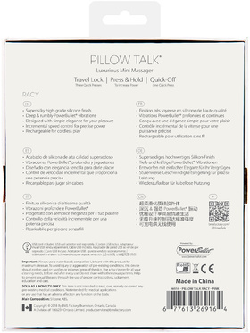 Pillow Talk: Racy, Luxurious Mini Massager