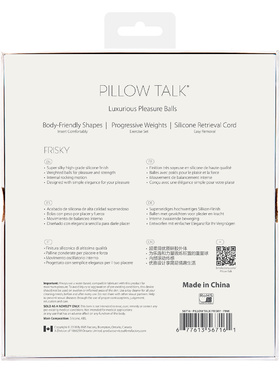 Pillow Talk: Frisky, Luxurious Pleasure Balls