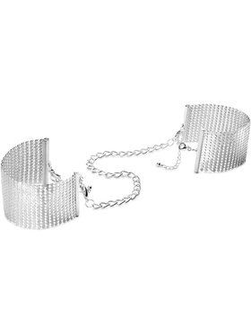 Bijoux Indiscrets: Desir Metallique, Metallic Mesh Handcuffs, silver