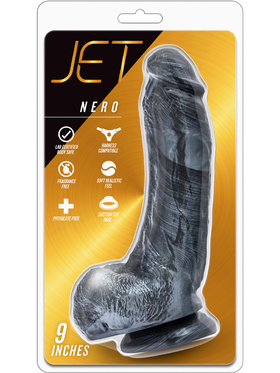 Blush: Jet, Nero, Carbon Black Metallic, 9 inches
