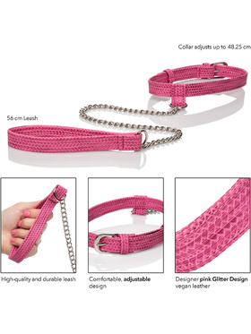 California Exotic: Tickle Me Pink, Collar with Leash