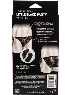 California Exotic: Little Black Panty with Ties, 10-Function