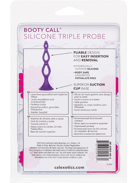 California Exotic: Booty Call, Silicone Triple Probe, lila