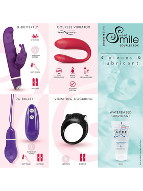 Sweet Smile: Couples Box, 4 pieces & lubricant