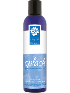 Sliquid: Balance Splash, Feminine Wash, Naturally Unscented, 255 ml