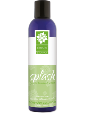 Sliquid: Balance Splash, Feminine Wash, Honeydew Cucumber, 255 ml