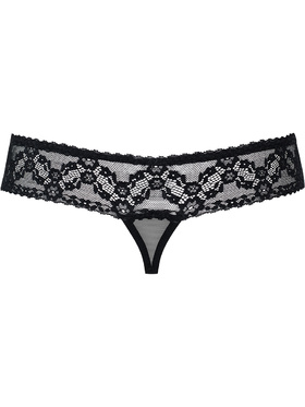 Obsessive: 837-THC-1, Crotchless Thong, svart