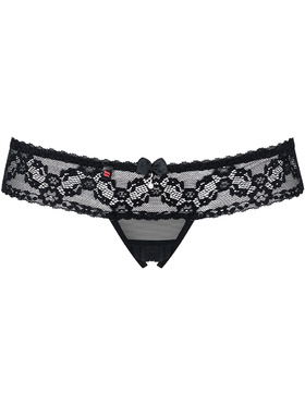 Obsessive: 837-THC-1, Crotchless Thong, svart