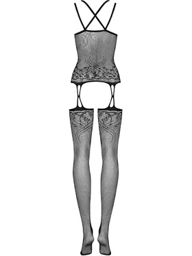 Obsessive: F206 Bodystocking, svart, S/M/L